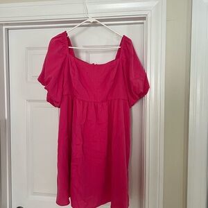 Pink and now this dress